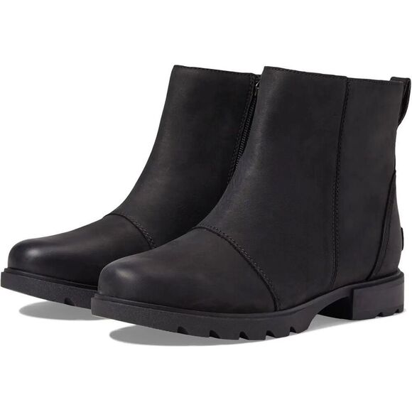 NWT SOREL Emelie™ III Zip Waterproof - Black - Picture 1 of 9